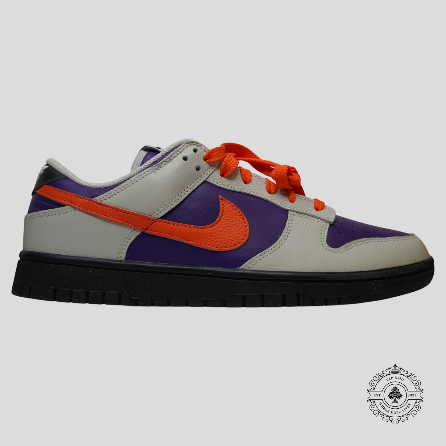 Nike Dunk Low By You in Grey/Purple/Coral