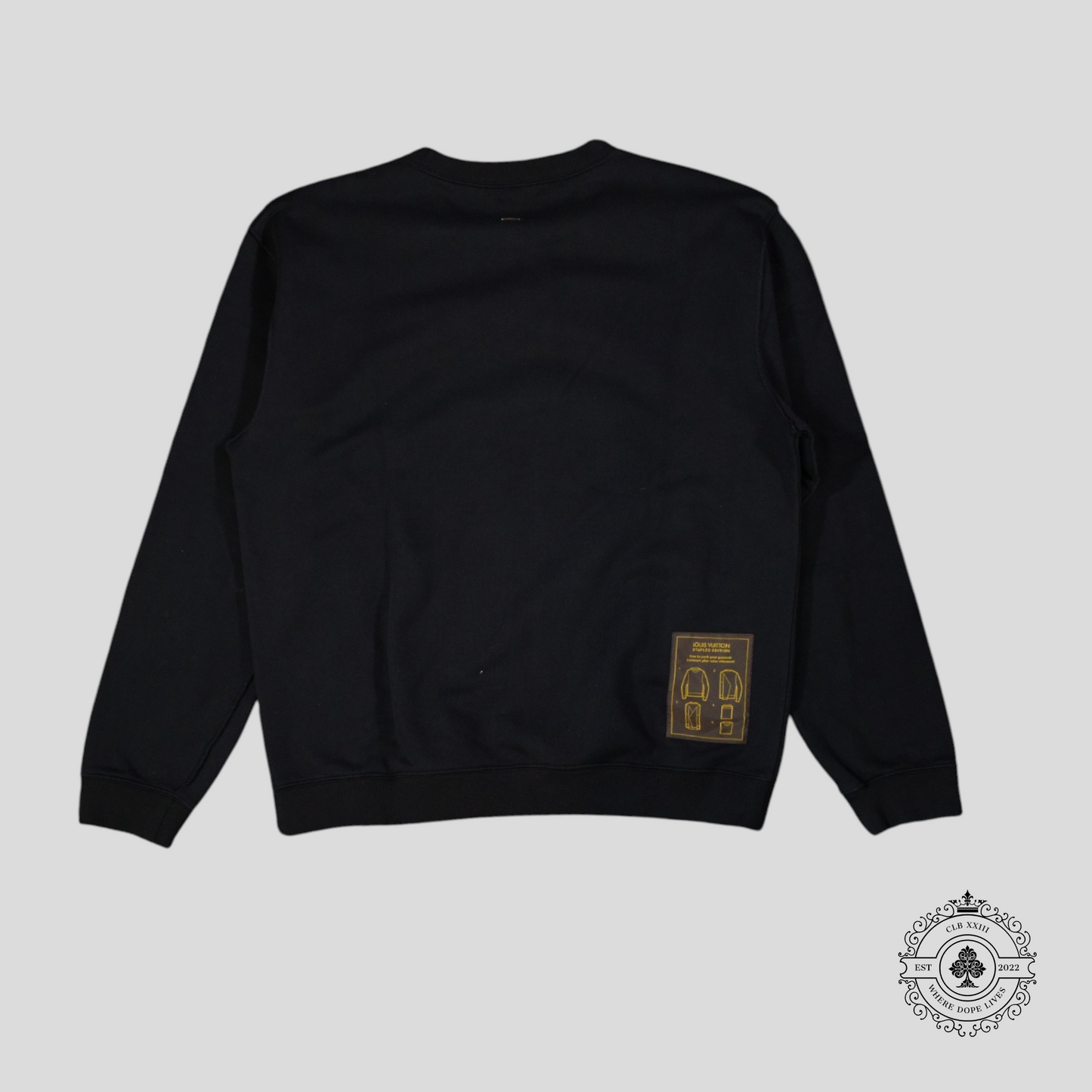 Louis Vuitton Inside Out Staples Edition Crewneck in Black