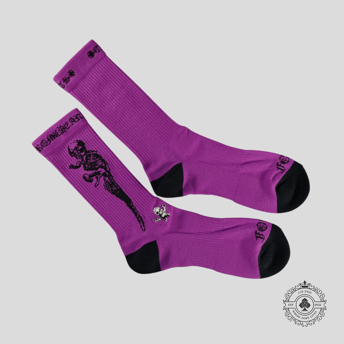 Chrome Hearts Foti Socks in Purple