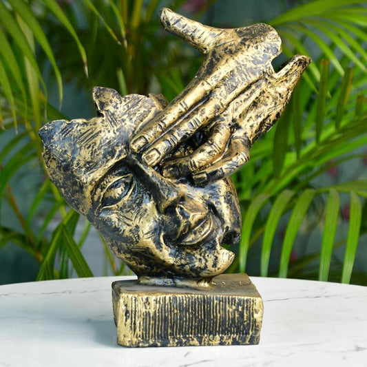 Sowpeace Resin Hand/on/Face Sculpture – Trendy Home Decor Accent & Unique Gift Idea