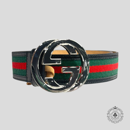 Gucci Interlocking G Web Belt