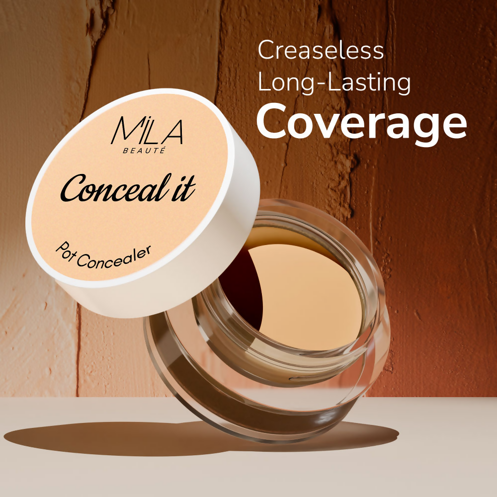 Mila Beaute Conceal It Pot Concealer Creamy Matte Finish with SPF 15 - Medium Beige