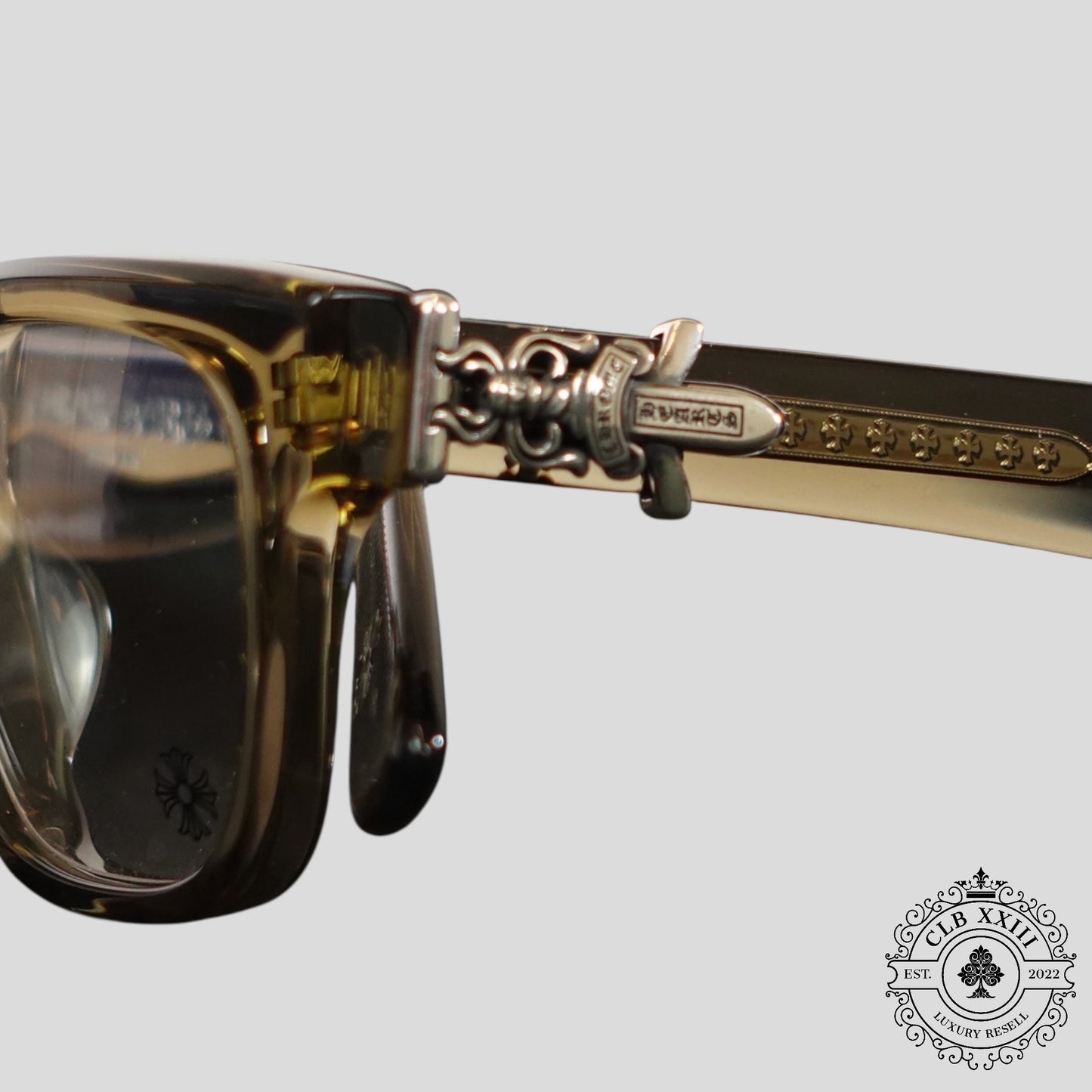 Chrome Hearts Vagillionaire II Glasses in Olive