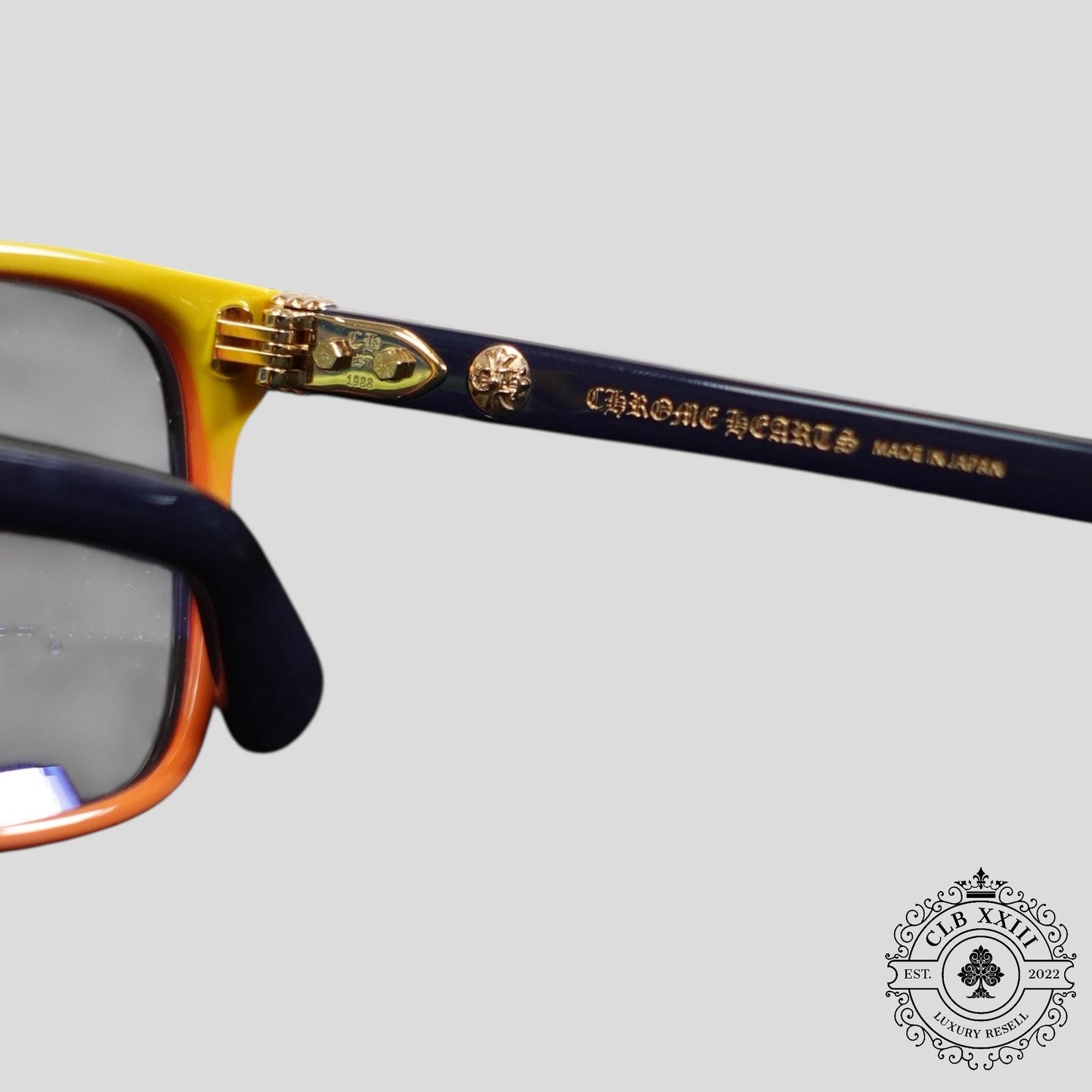 Chrome Hearts Thirst Trap Glasses in Navy/Multicolor