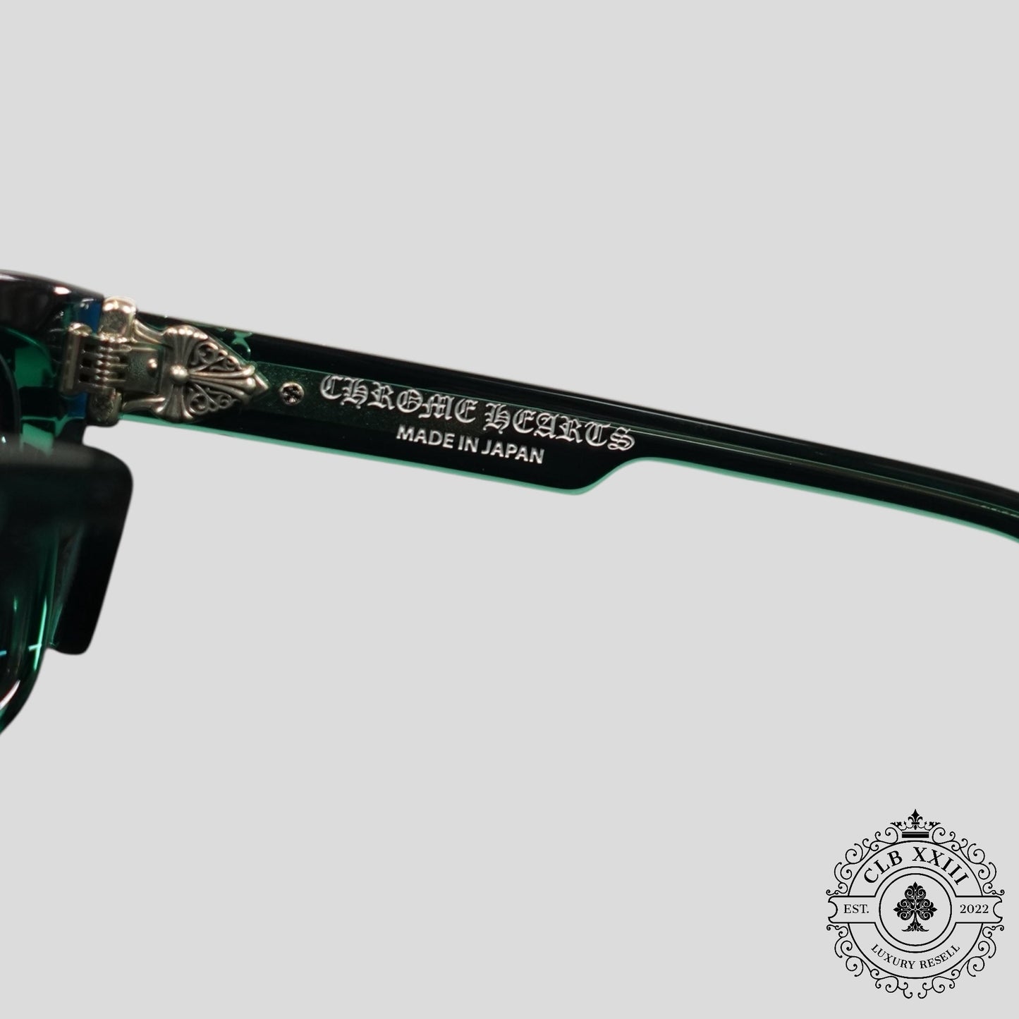 Chrome Hearts Box Officer Sunglasses in Marine