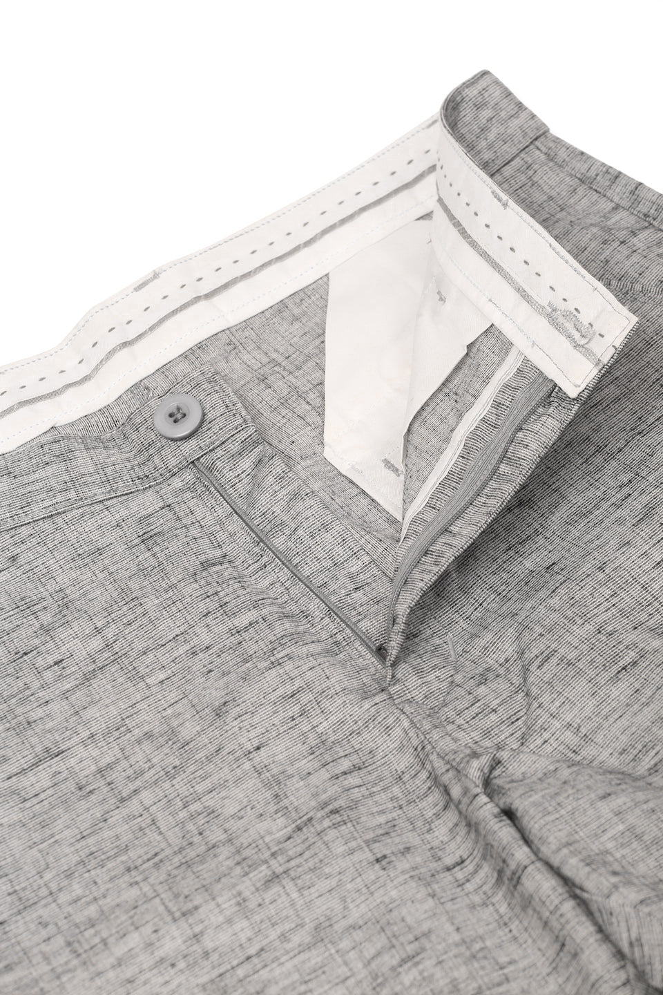 Jainish Men's Grey Linan Cotton Formal Trousers ( FGP 273 Grey )