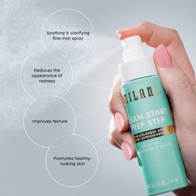 Milani Clean Start Prep Step Hypochlorous Acid Facial Mist 2.03 fl oz - Imperfect Container