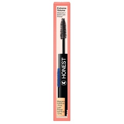 Honest Beauty Extreme Volume Mascara + Bold Lash Primer Black 0.27 fl oz - Imperfect Box