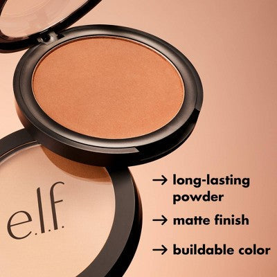 e.l.f. Primer-Infused Matte Bronzer Fresh Tan 0.35oz - New