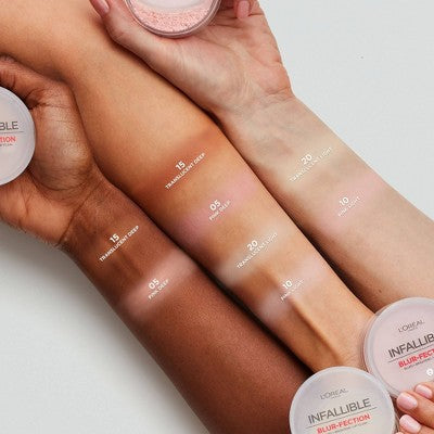 L'Oreal Paris Infallible Blur-fection Longwear Loose Setting Powder Translucent Light 0.21oz - Imperfect Container
