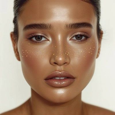 Fazit Gold Glitter Freckle Makeup Patches - New