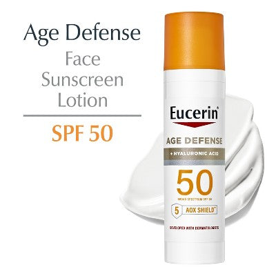 Eucerin Age Defense Face Sunscreen Lotion SPF 50 2.5 fl oz - Imperfect Box