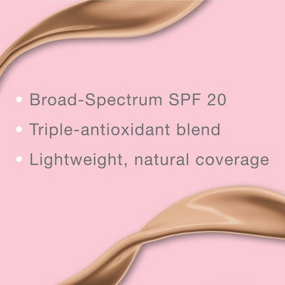 Neutrogena Healthy Skin Liquid Makeup Foundation, Lightweight & Flawless Coverage with Broad Spectrum SPF 20 Sunscreen 30 Buff - Imperfect Container