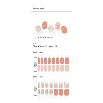 Ohora Gel Design Line Nail Art Lovesome 30ct - New