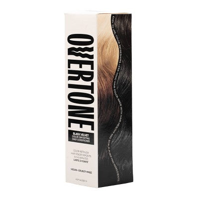 Overtone Black Velvet Daily Conditioner- Semi-Permanent Hair Color 4.5 oz - New