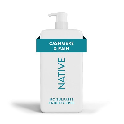 Native Body Wash Cashmere & Rain Sulfate Free with Pump 36 fl oz - New