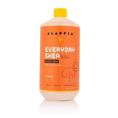 Alaffia EveryDay Shea Bubble Bath Unscented 32 fl oz - New