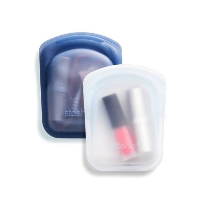 Stasher Reusable Silicone Travel Accessories Bag Set - 2pk