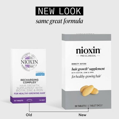 Nioxin Recharging Complex Hair Growth Vitamin - 2.4oz/30ct