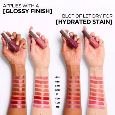 L'Oreal Paris Paradise Hyaluron Tint Lip Stain Serum 004 Tea Time 0.16 fl oz - Imperfect Container