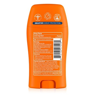 Carpe Men's 100HR Sweat & Odor Control Antiperspirant Deodorant Ocean Storm 1.76oz - Imperfect Container