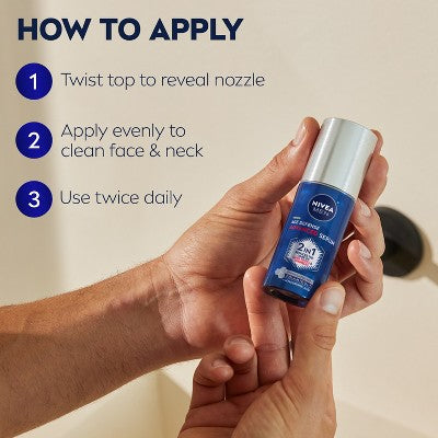 NIVEA Men Age Defense Advanced Face Serum 1.0 fl oz - Imperfect Box