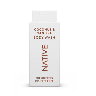 Native Body Wash Coconut Vanilla Sulfate Free 18 fl oz- Imperfect Container
