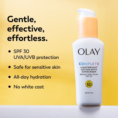 Olay Complete Lotion Moisturizer Sensitive Skin SPF 30 2.5 fl oz - Imperfect Box