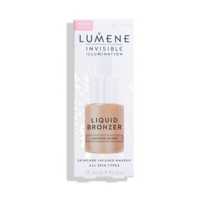 Lumene Invisible Illumination Liquid Bronzer Summer Glow 0.5 fl oz - Imperfect Box