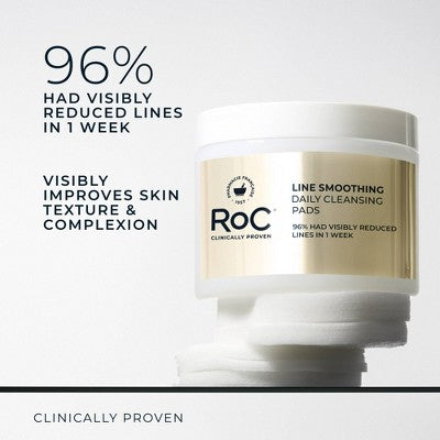 RoC Line Smoothing Daily Cleansing Pads 28ct - New