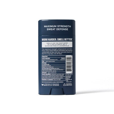 Duke Cannon Supply Co. Trench Warfare Deodorant Stick Midnight Swim 3oz - Imperfect Container