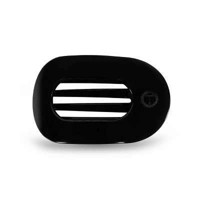 TELETIES Medium Flat Round Hair Clip Jet Black - New