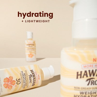 Hawaiian Tropic Silk Hydration Weightless Face Sunscreen SPF 30 1.7oz - Missing Lid