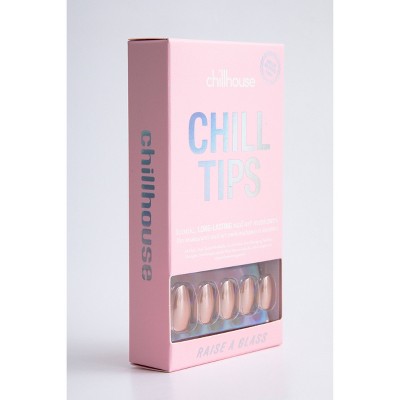 Chillhouse Chill Tips Press-On Fake Nails - Raise a Glass 24ct - Imperfect Box