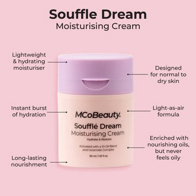 MCoBeauty Souffle Dream Moisturizing Cream 1.01fl oz - Imperfect Box