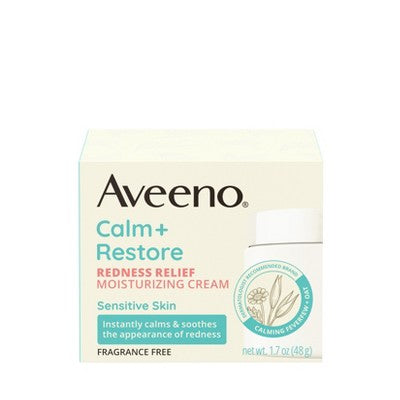 Aveeno Calm + Restore Redness Relief Moisturizing Cream 1.7 oz - Imperfect Box
