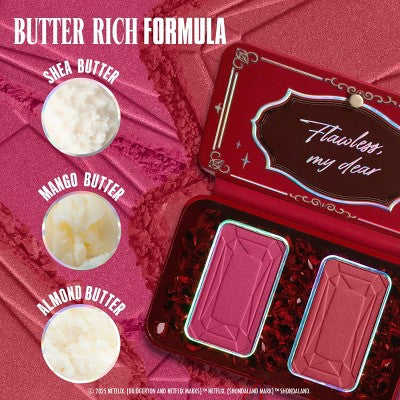 NYX Professional Makeup Bridgerton Royal Blush Buttermelt Blush Palette The Queen - New