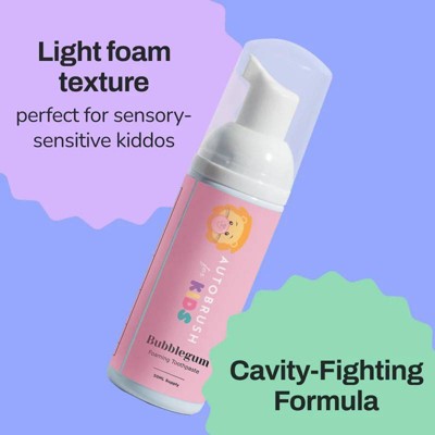 Autobrush Bubblegum Fluoride Foaming Toothpaste 3.4oz - Imperfect Box