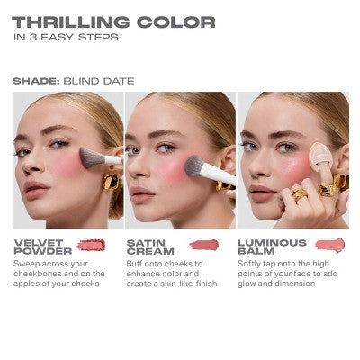 Morphe Cheek Thrills Multi-Finish Face Trio Cabana Club 10.8g - Imperfect Box