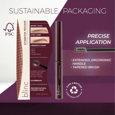 Blinc Eyebrow Mousse Dark Brunette 0.158 fl oz - New