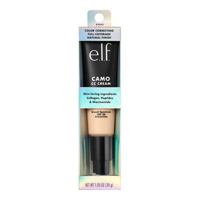 e.l.f. Camo CC Cream 100 W Fair 1.05oz - Imperfect Box