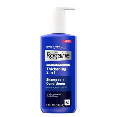 Rogaine 2-in-1 Thickening Shampoo and Conditioner Hair Regrowth Treatment Cream 8.4 fl oz - New