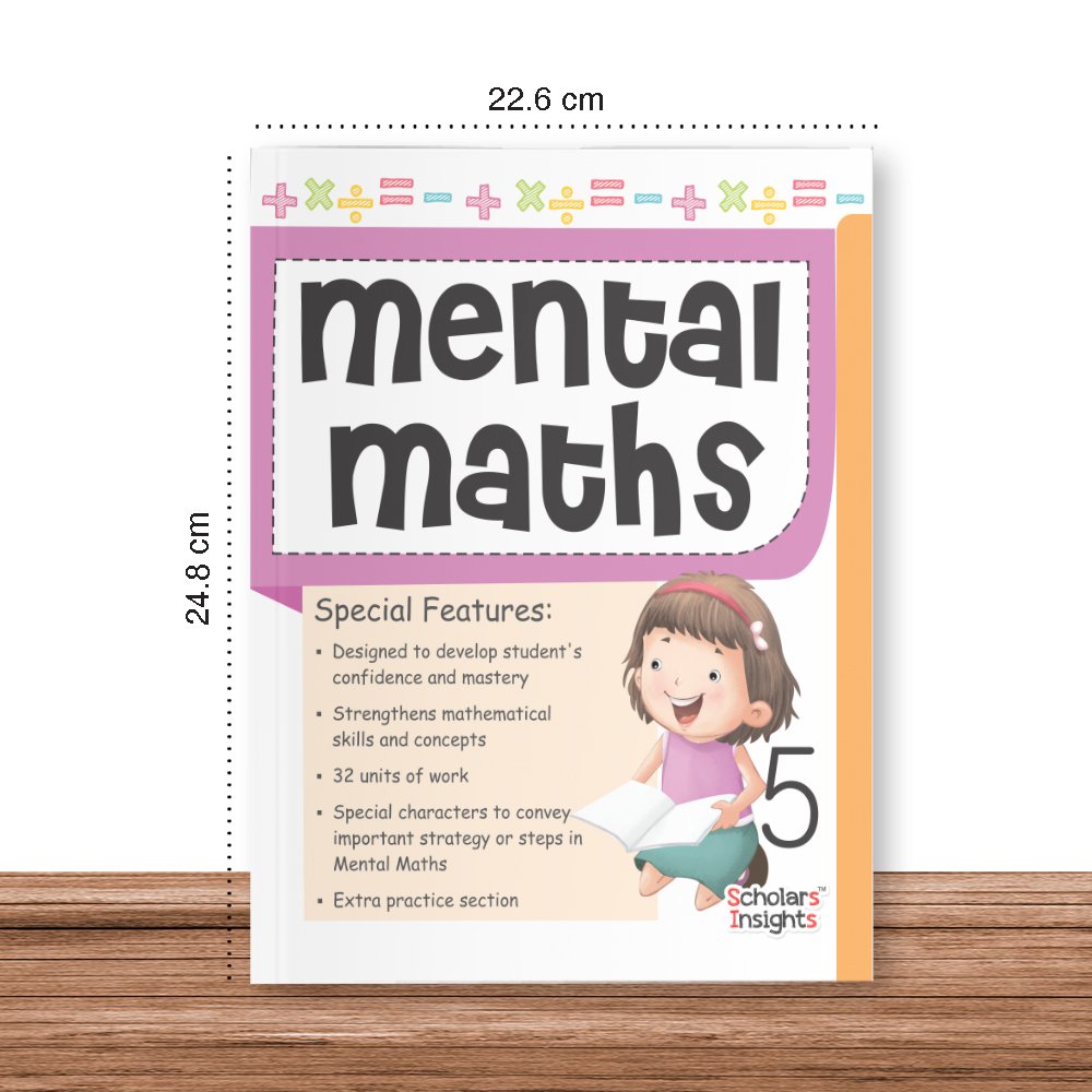 Grade 5 Comprehensive Learning with Mathematics Workbooks Set of 4 Ages 10-11 Years: Gear Up Math, Mental Math, Olympiad,Challenging Word Problems