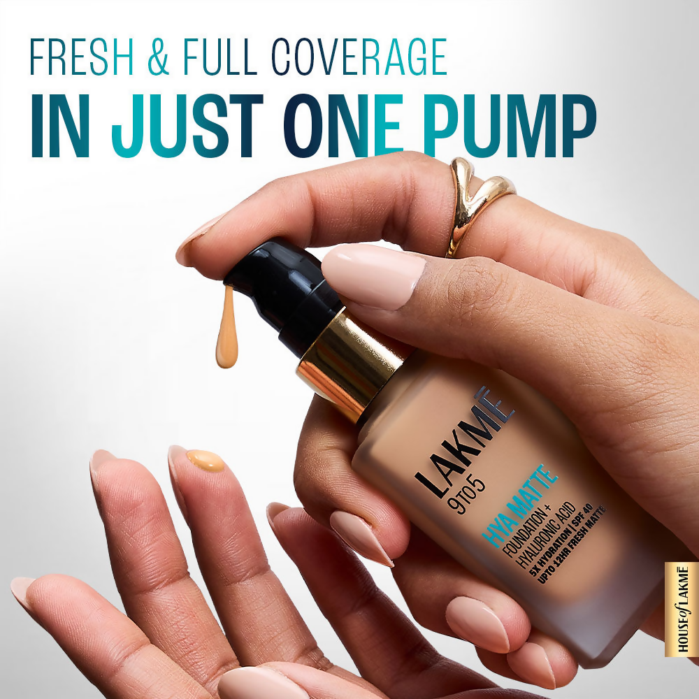 Lakme 9to5 Hya Matte Foundation + Hyaluronic Acid - Neutral Nude