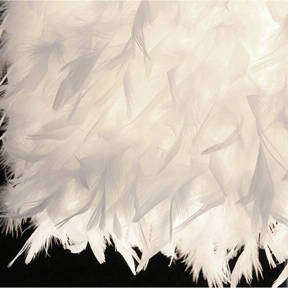STEVVEX Reading Room Luxury Interesting Decor Heart Shape Feather Crystal Lamp Table Lamp for bedroom Light art decor home planetarium