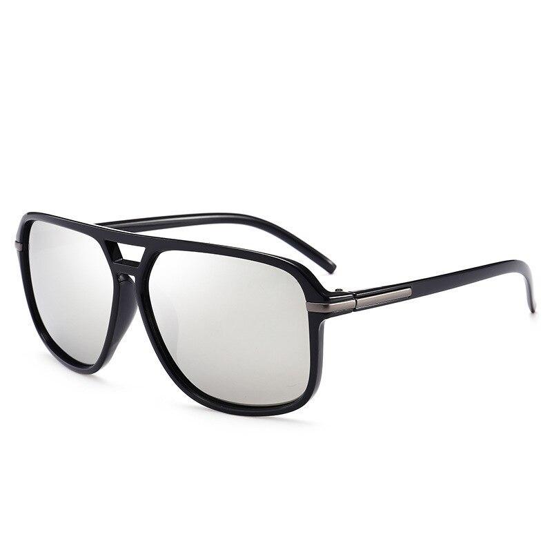 Luxury Polarized Men Business Oversized Mirror Sunglasses For  Driving Brand Designer Driver Sunglasses UV400 Protection