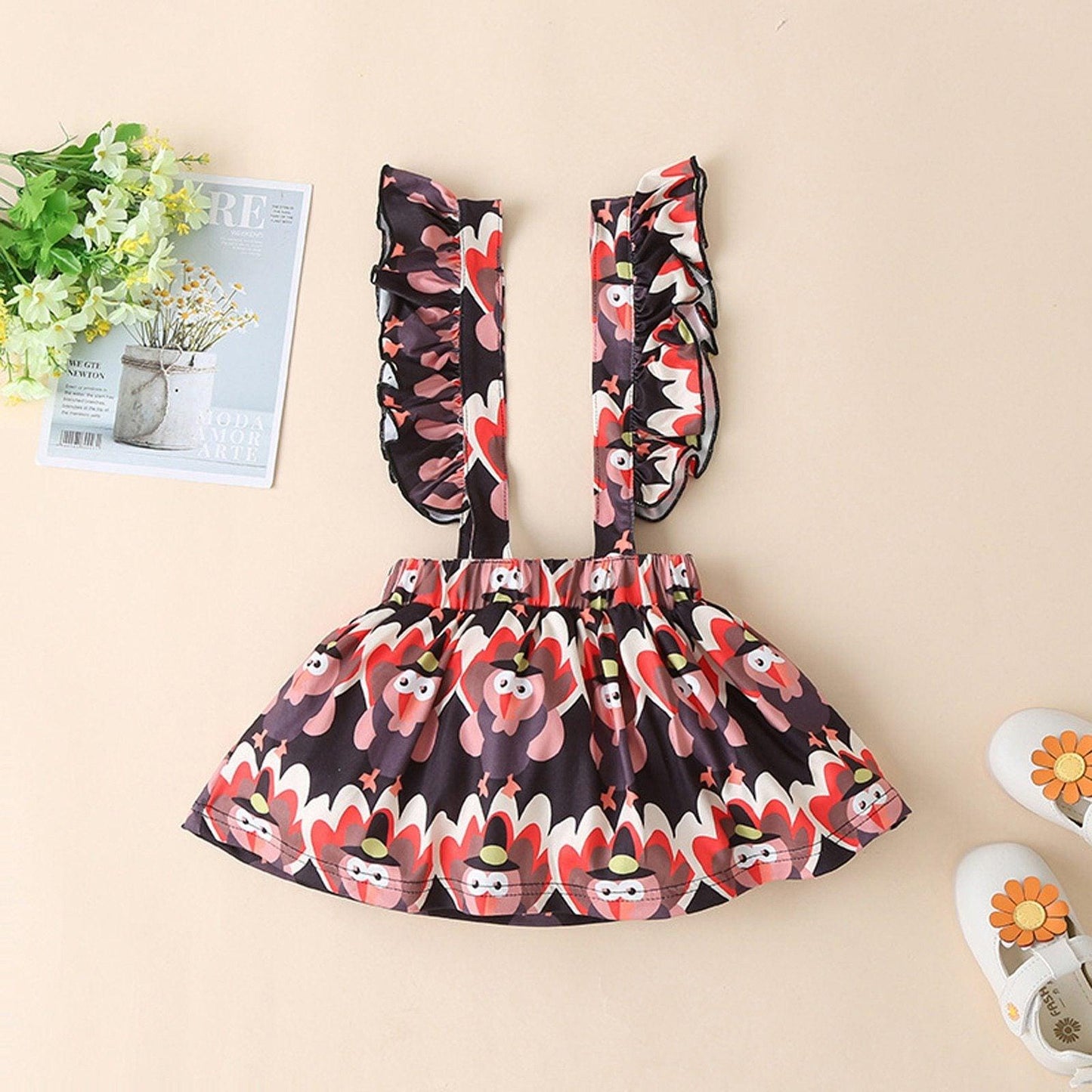 Newborn  Baby Romper Suspender Dress  Set Winter  Girls Outfits Unique Design Perfect Gift