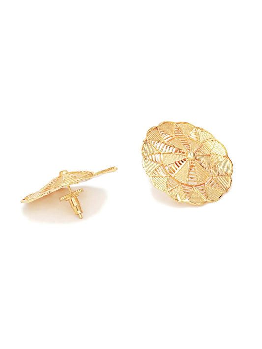 Golden Earrings (Gold) - Ruby Raang