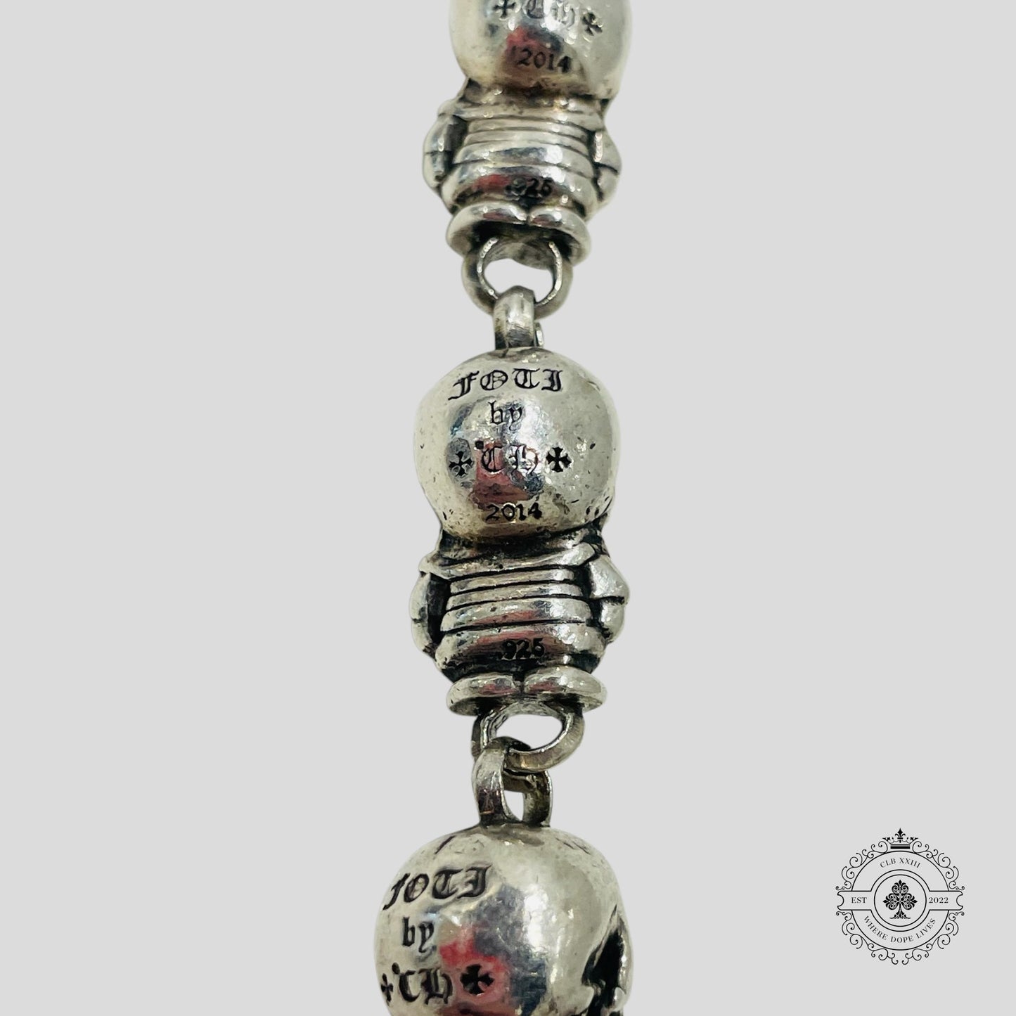Chrome Hearts Delphino Foti Skull Wallet Chain