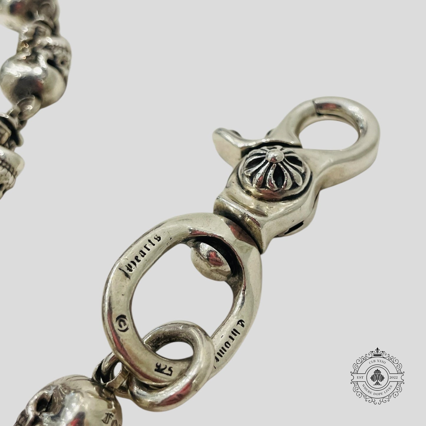 Chrome Hearts Delphino Foti Skull Wallet Chain